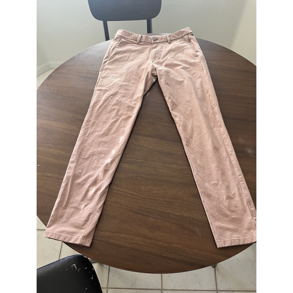 Lululemon‎ Men's Chino Pants Pink Size 31 Slim Fit Commission ABC LM5ACNS
